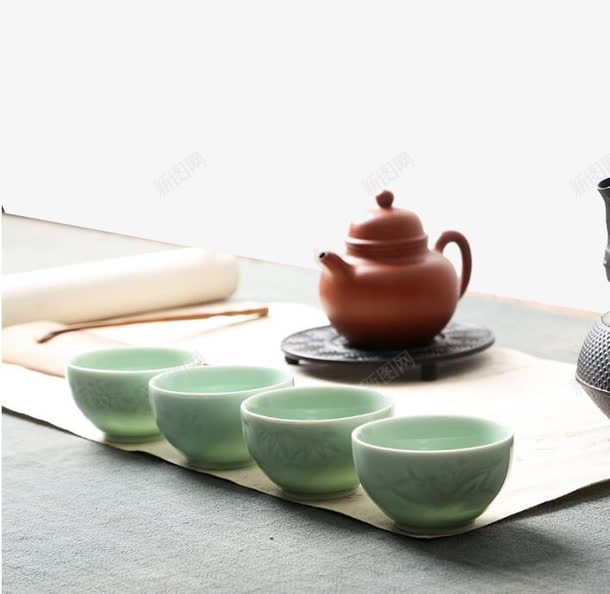 宣纸上的茶壶茶具png免抠素材_88icon https://88icon.com 产品实物 宣纸 日用百货 茶具 茶壶 茶壶配件