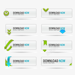 网页download边框元素矢量图素材