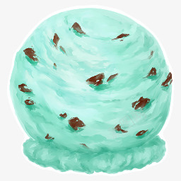 哈密瓜冰冰淇淋图标图标
