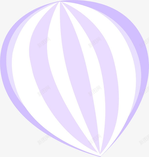 紫白色手绘氢气球png免抠素材_88icon https://88icon.com 气球 白色
