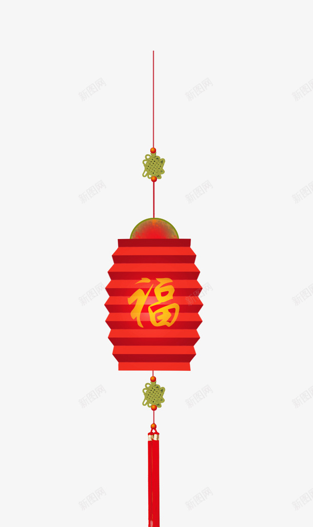 红色福灯笼png免抠素材_88icon https://88icon.com 新年 灯笼 福 简约 红色