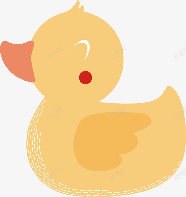 可爱黄鸭子png免抠素材_88icon https://88icon.com 创意 动物 卡通 可爱 手绘 黄色 黄鸭子