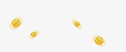 黄色淘金币漂浮的金币高清图片