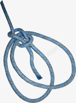 蓝色绳结装饰素材