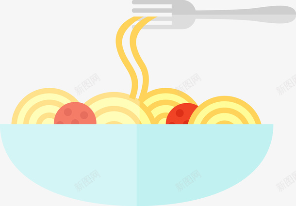 碗里的面条png免抠素材_88icon https://88icon.com PNG图形 PNG装饰 叉子 装饰 面条 食物