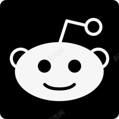 性格女Reddit的社会标志特征图标图标