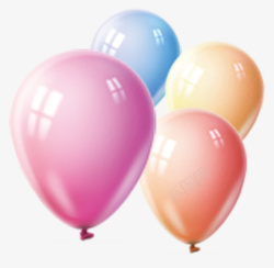 手绘彩色装饰氢气球素材