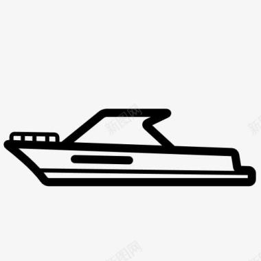 中秋船摩托艇图标图标