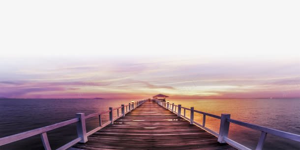 通向远处的桥png免抠素材_88icon https://88icon.com 围栏 木桥 海岸