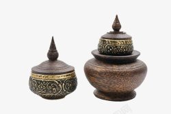 泰国黄铜木碗素材