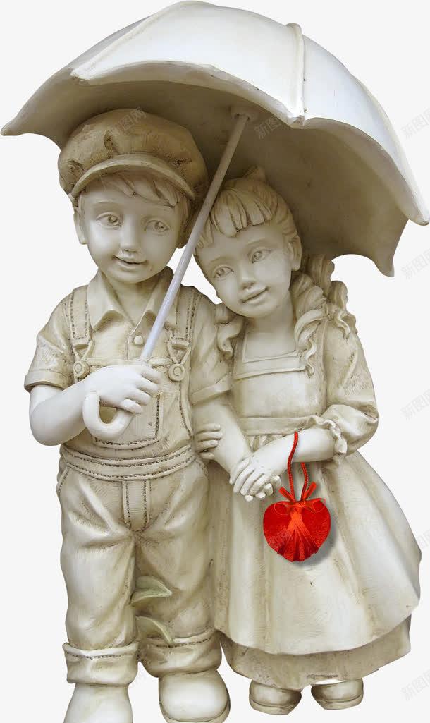 可爱雕像打伞的小孩子png免抠素材_88icon https://88icon.com 可爱 家居 打伞的小孩子 白色 装饰 雕像