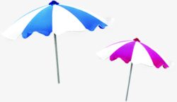 夏日卡通活动海报手绘太阳伞素材