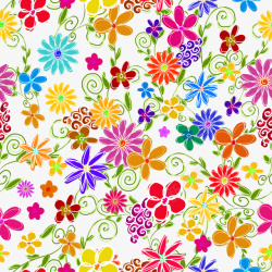 彩色鲜花背景图案素材