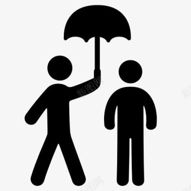 撑伞帮助撑伞图标图标