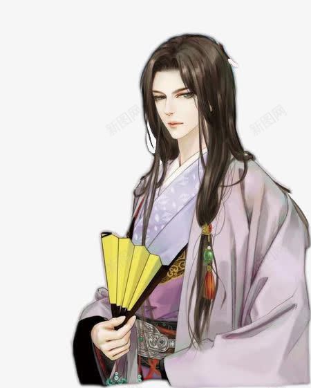 古扇白衣男子png免抠素材_88icon https://88icon.com 男子 白衣