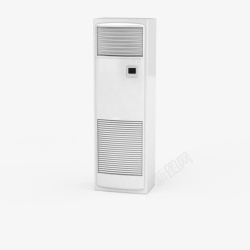 自动白色客厅空调柜机素材