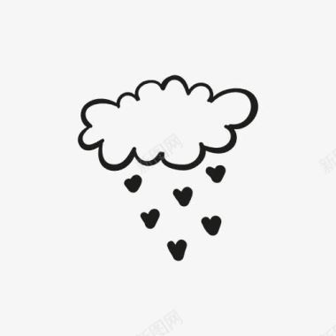 下雨的爱情雨图标图标
