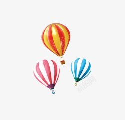 漂浮气球氢气球彩色装饰手绘素材