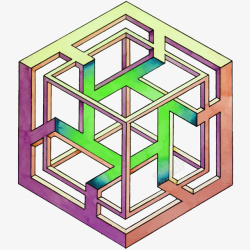 六边形几何图案矢量图素材