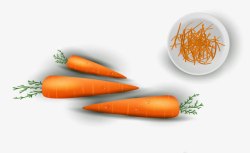 卡通蔬菜红萝卜蔬菜素材