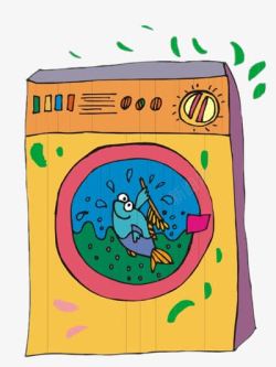 彩色洗衣机彩色的洗衣机高清图片