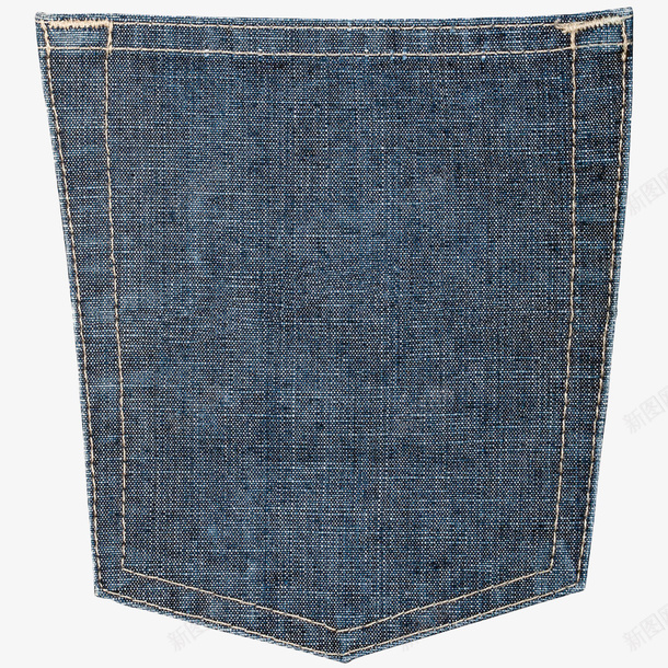 蓝色简约牛仔布口袋png免抠素材_88icon https://88icon.com 口袋 布口袋 服装配件 牛仔布 牛仔裤口袋 简约 蓝色 袋子