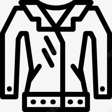 服装店皮革夹克图标图标