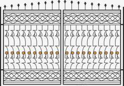 欧式铁艺围栏铁门素材