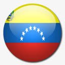 委内瑞拉国旗国圆形世界旗素材