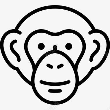 野生海货ChimpanzeeHead图标图标