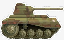 军事迷彩坦克素材