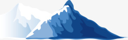 创业底座素材蓝色卡通冰山矢量图高清图片