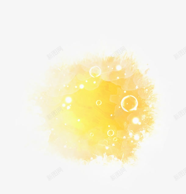 黄色水泡创意png免抠素材_88icon https://88icon.com 创意 水泡 设计 黄色