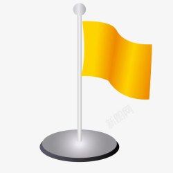 适量黄色飘逸的国旗素材