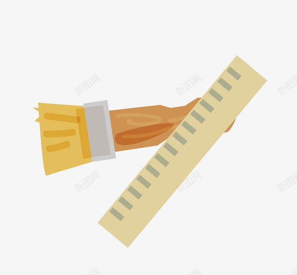 直尺刷子png免抠素材_88icon https://88icon.com 刷子 工具 测量 直尺 矢量素材