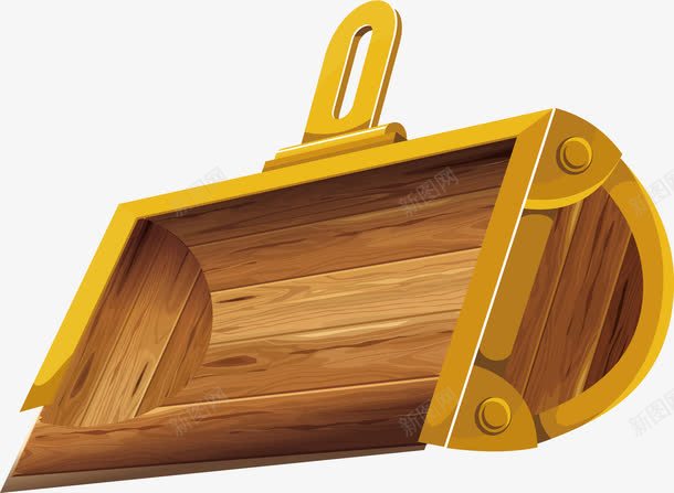 带锁的木箱盖工艺元素png免抠素材_88icon https://88icon.com 工艺 手绘 木箱盖矢量 简易锁
