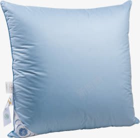 蓝色枕头png免抠素材_88icon https://88icon.com 产品实物 枕芯 真丝枕 羽绒枕 鹅绒枕