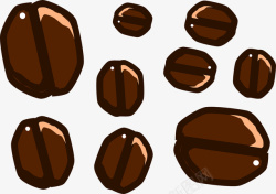 棕色的咖啡豆素材