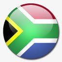 南非洲国旗国圆形世界旗素材