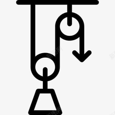 滑轮轮图标图标