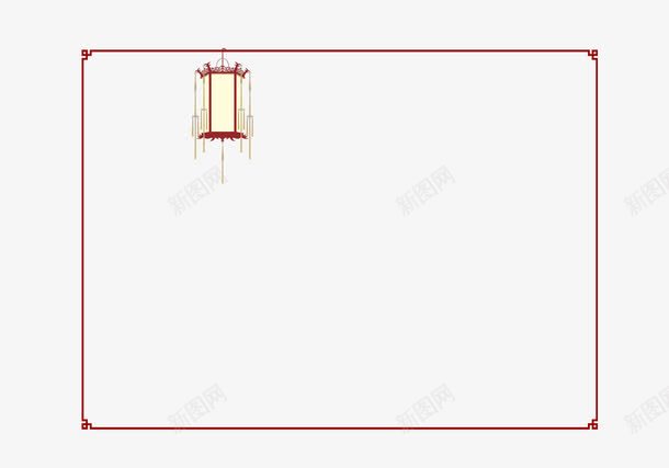 灯笼边框png免抠素材_88icon https://88icon.com 中国风 中国风元素 中国风素材 古典 灯笼 边框