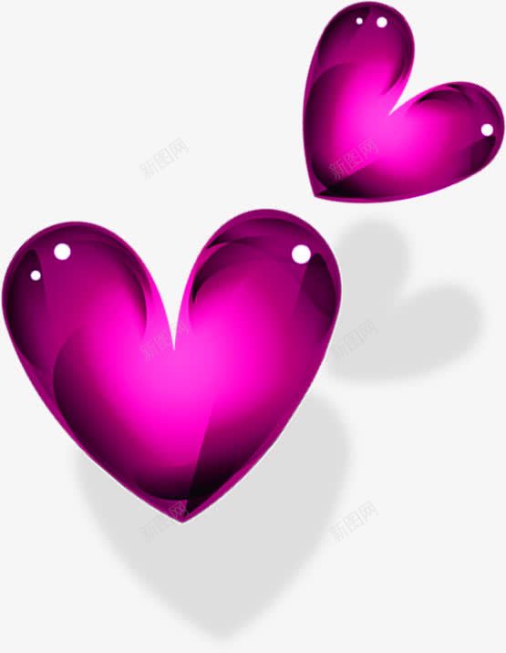 创意紫色渐变质感爱心形状png免抠素材_88icon https://88icon.com 创意 形状 渐变 爱心 紫色 质感