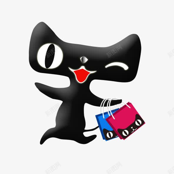 可爱天猫标png免抠素材_88icon https://88icon.com 卡通 可爱 天猫