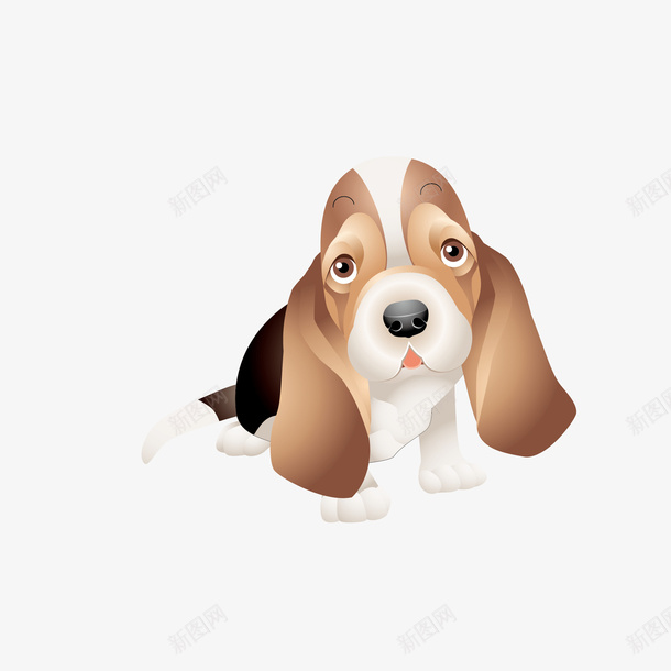 长耳朵狗狗png免抠素材_88icon https://88icon.com 动物 卡通 可爱 宠物 小狗 平面 手绘 长耳朵