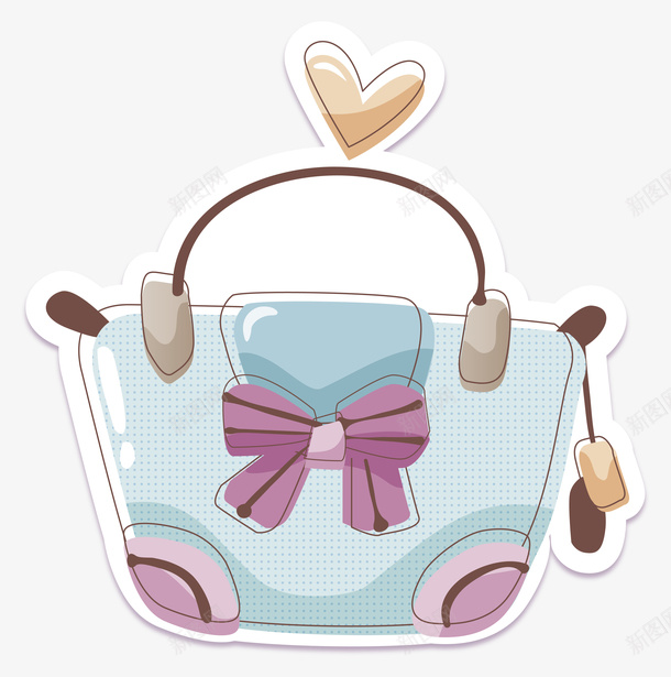 卡通可爱手提包矢量图ai免抠素材_88icon https://88icon.com 卡通 卡通标签 可爱手提包 可爱标签 唯美 矢量标签 设计 语言框 矢量图