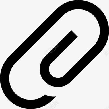夹筷子附件对角接口象征回形针图标图标