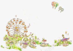 卡通儿童乐园素材