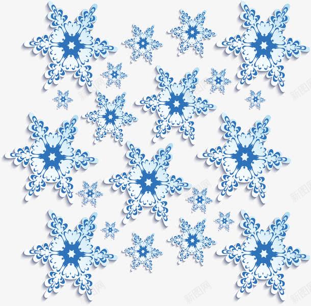 暖冬蓝色雪花花纹png免抠素材_88icon https://88icon.com 暖冬 浮雕花 矢量png 蓝色雪花 雪花 雪花花纹