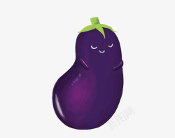 卡通茄子素材