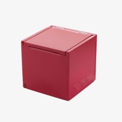 红色立体柜子立方体素材